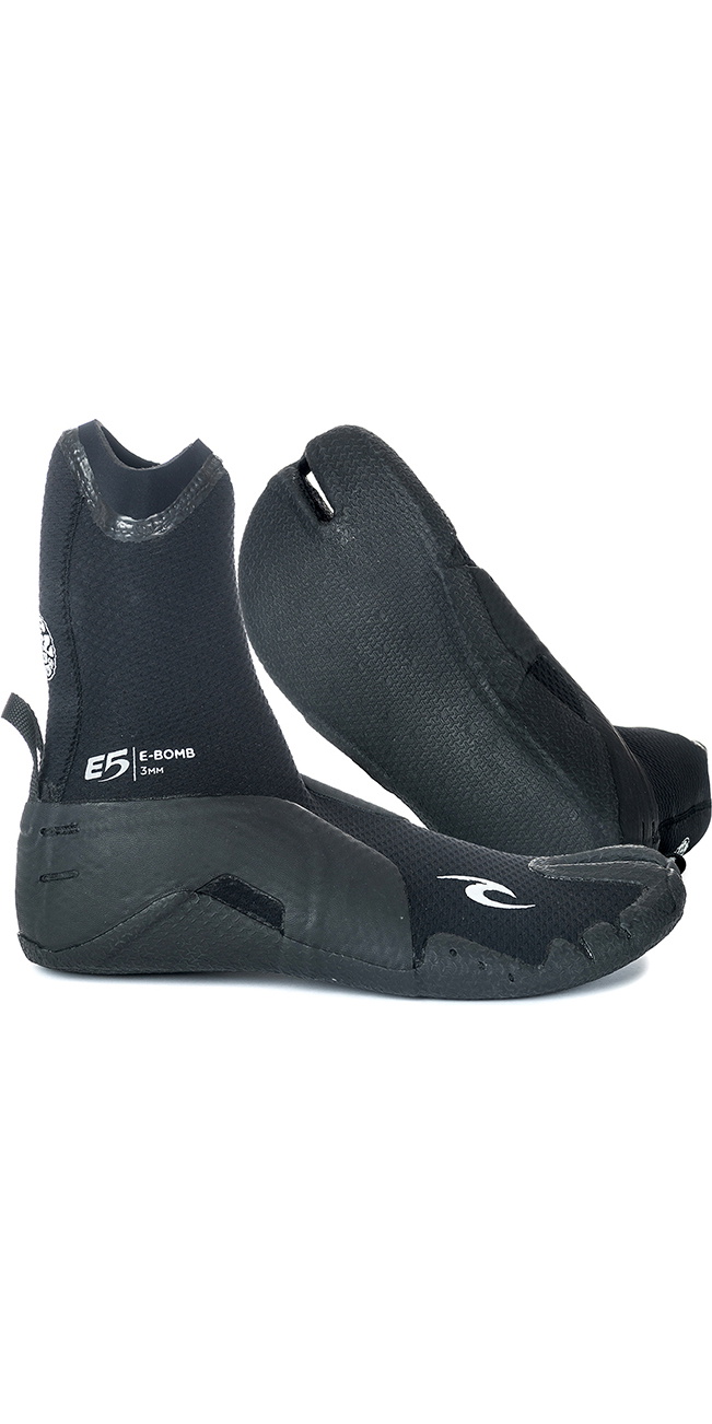 Rip Curl EBomb 3mm Split Toe Wetsuit Boots Black Flash